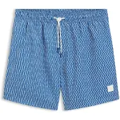 BOSS Zwemshorts 'Vibe' blauw / wit