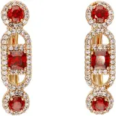 Gaya Oorbellen rose-goud / rood