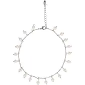 Faina Armband zilver / parelwit
