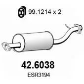 ASSO 42.6038 Uitlaat middendemper