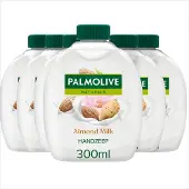 Palmolive 6x Handzeep Naturals Navulling Amandel Melk 300 Ml