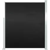 vidaXL Tuinscherm uittrekbaar 100x514 cm zwart