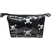 Vagabond - Toilettas - Boxy Holdall - "Jolly Roger" - Afwasbaar - Gelamineerd Katoen - afmeting 26 x 14 x 19 cm.