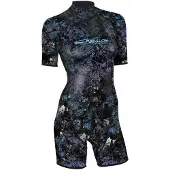 Epsealon Spearfishing 2.5 Mm Woman Short Sleeve Shorty Zwart L Vrouw