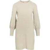 Vila Gebreide jurk 'VIKERRY' beige gemêleerd