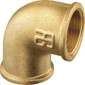 PLASTIMO 90º Female Connection Goud 1.1/2´´