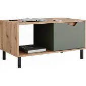 Vicco Marelle Salontafel – 90 x 50 cm met 1 deur Groen/Kunstzinnig