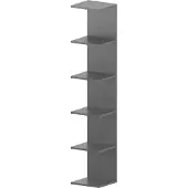 En.casa Wandplank Surahammar 180x34,5x30 cm grijs []