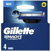 Gillette Scheermesjes Mach 3 Turbo 4 Stuks