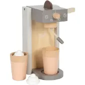 Small Foot Imitatiespeelgoed - COMPANY - Grijze koffiezetter Tasty - Hout - 7 delen - 3 tot 6 jaar