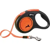 Flexi Rollijn New Neon Tape 5 mtr tot 15 kg Oranje