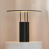 Piet Hein Tafellampe , Tempel280, dimbare, Zwart, Slaapkamer, Aluminium, Designer