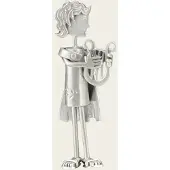 MOOYE ® - Collectie Zilveren God Apollo met harp XL kettinghanger