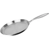 Cheffinger Pannenkoekenpan - 28cm - RVS - Zilver - Crêpespan