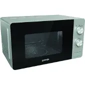 Gorenje MO17E1S, Mimo-serie, losstaande magnetron, 17 liter, 700 watt, draaibaar, zwart, roestvrij staal