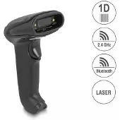 DeLOCK Barcode Scanner 1D Laser for 2.4 GHz, Bluetooth or USB