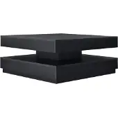 En.casa Salontafel Florenz met draaibaar blad zwart 76x76x38 cm []
