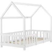 En.casa Kinderbed Sisimiut met uitvalbeveiliging 80x160 cm wit