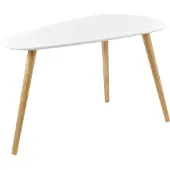 En.casa Salontafel Langesund set van 2 MDF wit en hout