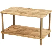 En.casa Salontafel Jelling 43x70x44 cm houtkleurig