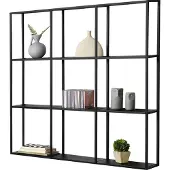 En.casa Wandrek Jelsa 100x18x110 cm zwart