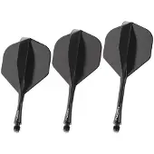 Winmau Fusion Solid Black NO2 - Dart Flights