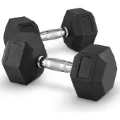 MD Sport Dumbbell - Hexagon - Dumbbellset 12,5KG - 12.5 kg - Set van 2 stuks