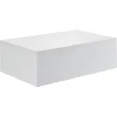 En.casa Wandplank met lade zwevend 46x30x15 cm wit mat