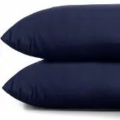 Restilo Jersey Katoenen Kussensloop 40x80 cm - 2 stuks Blauw