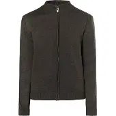 MO Gebreid vest 'Mimo' donkergrijs