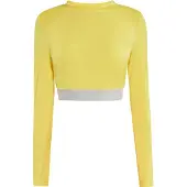 Mymo Functioneel shirt geel / grijs
