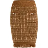 Faina Rok bruin / wit