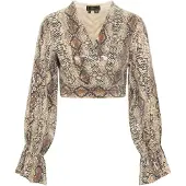 Faina Blouse beige / bruin / antraciet