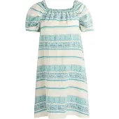 IZIA Zomerjurk turquoise / natuurwit