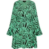 Faina Jurk grasgroen / zwart