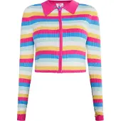 Mymo Kort vest Dames Roze Veelkleurig