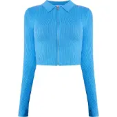 Mymo Gebreid vest 'Keepsudry' hemelsblauw