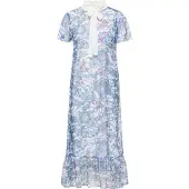 Faina Blousejurk blauw / donkerblauw / pitaja roze / wit