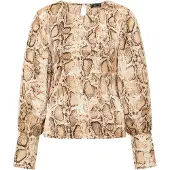 Faina Blouse beige / bruin / zwart