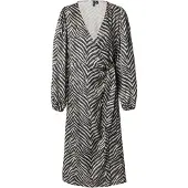 Vero Moda Jurk 'VMVina' brokaat / zwart / wit