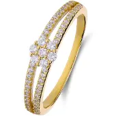 Lucardi Ring 'Chic' goud