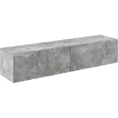 En.casa Zwevend kastje Evaton 140x33x30 cm betonlook