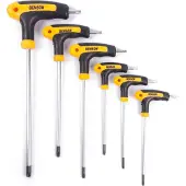 Benson Torx T-sleutelset 6 dlg - Inclusief maten T10-T40 voor auto/motor.