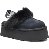 Ugg Huisschoenen 'Funkette' zwart / wit