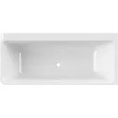 Xenz Freja half-vrijstaand bad rechts 180x80x60 zonder afvoer, wit