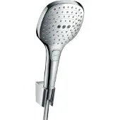 Hansgrohe Raindance Select E 120 3 stralen doucheset met slang 125 cm chroom