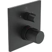 Ideal standard Ceratherm afdekset thermostaat met omstel silk black