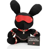 Shots Bondage Rabbit - BDSM masker - konijnenoren - zwart