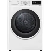 LG RH90V5AV6N, Vrijstaand, Voorlader, Warmtepomp, Wit, Knoppen, Touch, Rechts