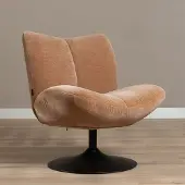 Livin24 Draaifauteuil Lise chenille terracotta